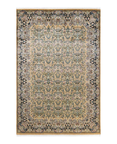 Adorn Hand Woven Rugs Mogul M1789 6'1" X 9'1" Area Rug In Yellow