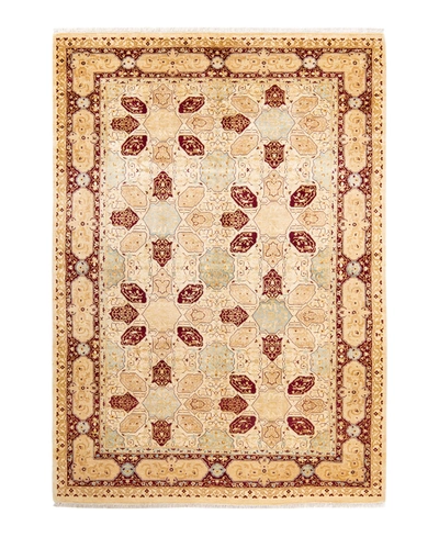 Adorn Hand Woven Rugs Mogul M1183 6'1" X 9' Area Rug In Ivory