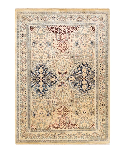 Adorn Hand Woven Rugs Mogul M1071 6'4" X 9'1" Area Rug In Ivory