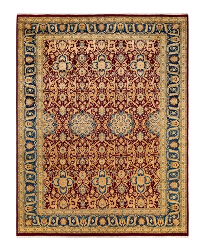 Adorn Hand Woven Rugs Mogul M1426 9'1" X 12' Area Rug In Burgundy