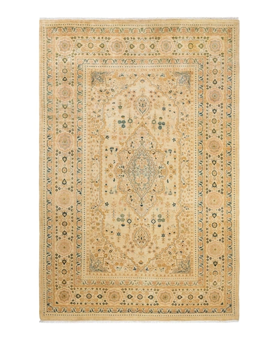 Adorn Hand Woven Rugs Mogul M1071 6' X 9'2" Area Rug In Ivory