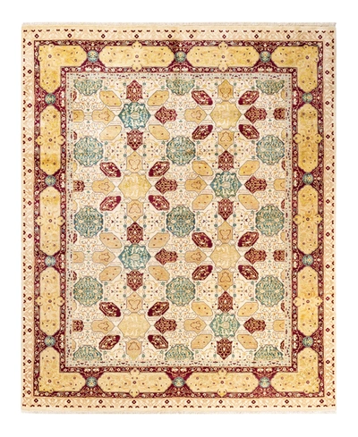 Adorn Hand Woven Rugs Mogul M1165 8'1" X 10'3" Area Rug In Ivory
