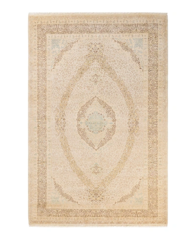 Adorn Hand Woven Rugs Mogul M1422 6'3" X 9'6" Area Rug In Ivory