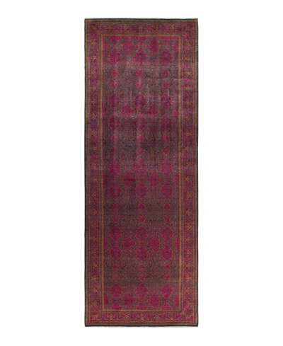 Adorn Hand Woven Rugs Mogul M1656 6'3" X 18'4" Runner Area Rug In Green