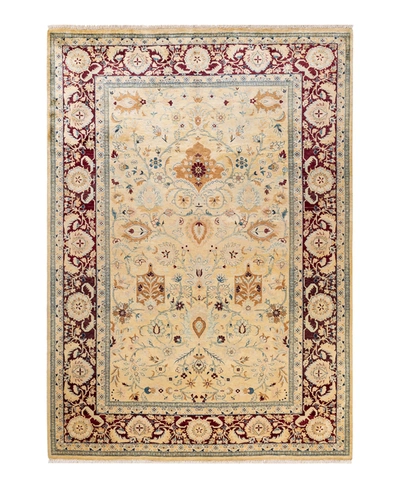 Adorn Hand Woven Rugs Mogul M1130 6'2" X 9'1" Area Rug In Ivory