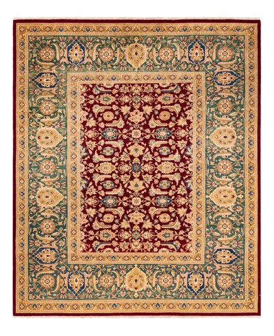 Adorn Hand Woven Rugs Mogul M1183 8'1" X 10'2" Area Rug In Red