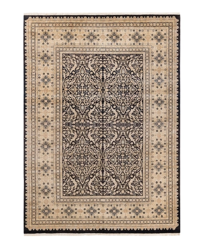 Adorn Hand Woven Rugs Mogul M1494 6'3" X 9'2" Area Rug In Black