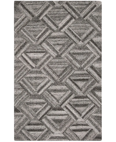 Safavieh Abstract 607 Gray And Black 6' X 9' Area Rug