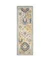 Jhb Design Alfresco 28406 Blue 2'6" X 8' Runner Rug In Ivory