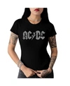 La Pop Art Women's Ac/dc Word Art T-shirt In Black