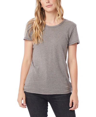 Alternative Apparel Women's The Keepsake T-shirt In Smoke Gray