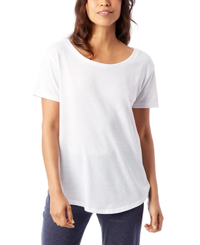 Alternative Apparel Women's The Backstage T-shirt In White