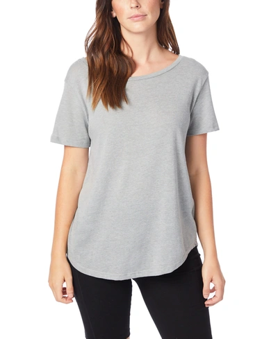 Alternative Apparel Women's The Backstage T-shirt In Smoke Gray