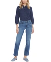Nydj High Rise Relaxed Straight Ankle Jeans In Windham