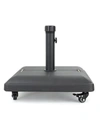 Noble House Hayward Square Umbrella Base With Wheels In Black