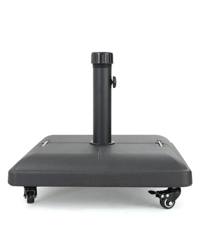Noble House Hayward Square Umbrella Base With Wheels In Black