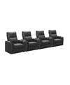 ABBYSON LIVING THOMAS POWER FAUX LEATHER RECLINER, SET OF 4