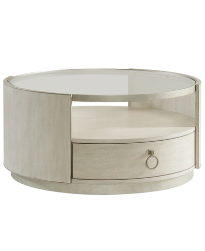 Furniture Maisie Round Cocktail Table In Champagne