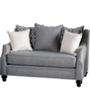 FURNITURE OF AMERICA CAMERON PARK UPHOLSTERED LOVE SEAT