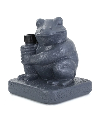 Noble House Neptune Frog Umbrella Base In Gray