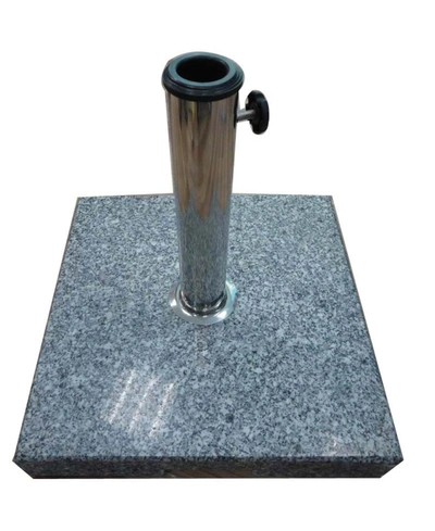 Noble House Jules Square Granite Umbrella Base In Gray