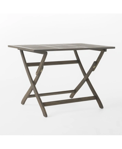 Noble House Positano Outdoor Table In Gray