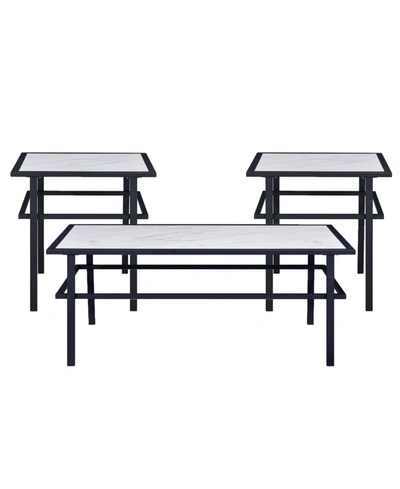 Picket House Furnishings Saint 3-piece Occasional Table Set In White