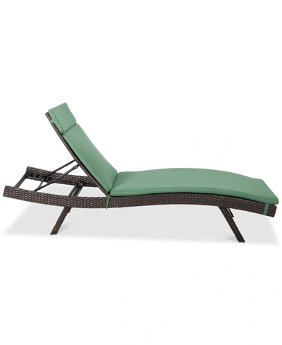 Noble House Hawkins Outdoor Chaise Lounge (set Of 2) In Brown