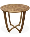NOBLE HOUSE DARRA OUTDOOR ROUND ACCENT TABLE