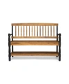 Noble House Corrine Bench In Brown Black