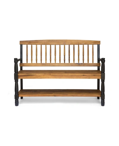 Noble House Corrine Bench In Brown Black