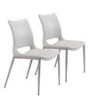 Zuo Ace Dining Chair, Set Of 2 In White