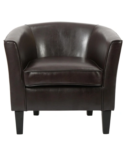 Noble House Logan Accent Chair In Brown