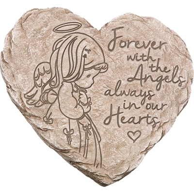 Precious Moments Memorial Angel Garden Stone In Multi