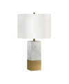 HUDSON & CANAL LENA TABLE LAMP IN CARRARA STYLE