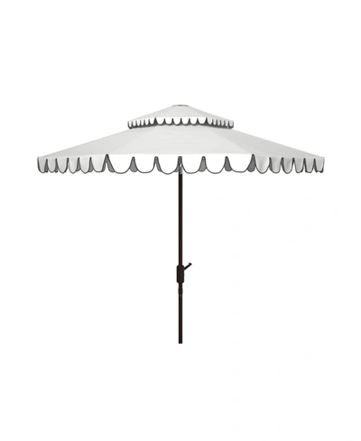 Safavieh Venice 9' Doubletop Umbrella In White