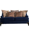 FURNITURE OF AMERICA ALLYSON UPHOLSTERED LOVE SEAT