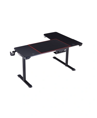 Furniture Of America Ayan L Shape Gaming Desk In Black