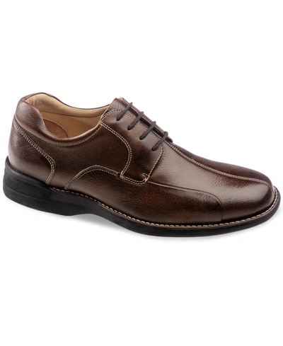 Johnston & Murphy Men's Comfort Shuler Bike Toe Oxford Men's Shoes In Dark Brown