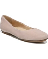 Naturalizer Maxwell Womens Comfort Insole Slip On Ballet Flats In Sand Drift Suede