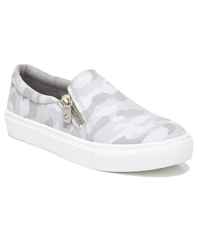 Dr. Scholl's Women's No Chill Slip-ons In Gray Camo Microsuede