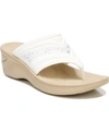 Bzees Dazzle Me Flip Flop In White Fabric