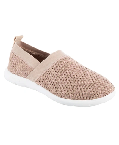 Isotoner Signature Zenz From Isotoner Women's Indoor/outdoor Elastic Sport Knit Elastic Slip-ons In Marled
