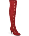 Journee Collection Journee Trill Over-the-knee Lace-up Boot In Red