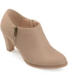 Journee Collection Womens Sanzi Kitten Heel Booties In Taupe