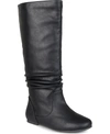 Journee Collection Women's Jayne Extra Wide Calf Slouchy Knee High Boots In Black