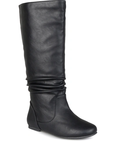 JOURNEE COLLECTION WOMEN'S JAYNE WIDE CALF SLOUCHY KNEE HIGH BOOTS