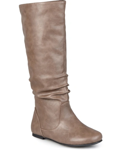 JOURNEE COLLECTION WOMEN'S JAYNE WIDE CALF SLOUCHY KNEE HIGH BOOTS