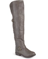 Journee Collection Women's Kane Over The Knee Boots In Taupe