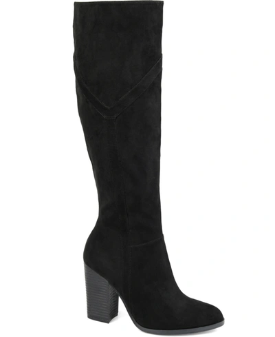 Journee Collection Women's Kyllie Extra Wide Calf Boots In Black